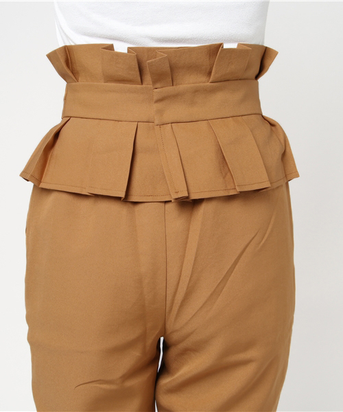 merlot plus（メルロープリュス）の「サッシュベルト付きテーパードパンツ1024（その他パンツ・レディース・ブラック/レッド/イエロー・FREE）」の15枚目の写真