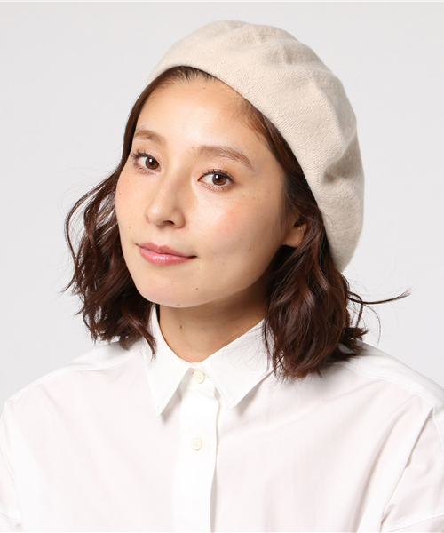 VIBGYOR Women（ヴィブジョー　ウィメン）の「カラフルウールベレー帽（ハンチング/ベレー帽・レディース・ホワイト/チャコールグレー/ライトグレー/ブラック/ダークブラウン/ネイビー/ブラウン/グレー/レッド/オリーブ/ブルー/マスタード/ワインレッド/アイボリー・FREE）」の19枚目の写真