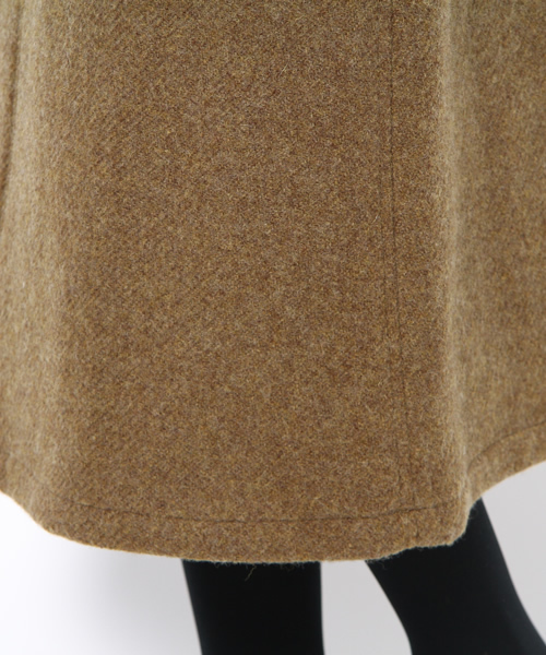 BEAMS BOY（ビームスボーイ）の「□BEAMS BOY / バックアジャスト ツイードスカート（スカート・レディース・ベージュ/グリーン・0/1）」の8枚目の写真