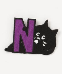 にゃー | (L)アルファベットにゃーワッペン(バッジ)
