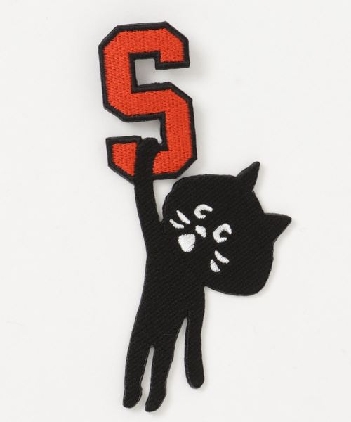 にゃー（ニャー）の「(L)アルファベットにゃーワッペン（バッジ・レディース・ライトブルー/パープル/レッド/ピンク/イエロー/オレンジ/ブルー/グリーン/ライトグリーン/ライトピンク・フリー）」の10枚目の写真