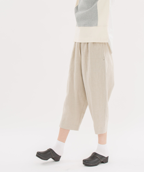 nop de nod（ノップドゥノッド）の「Pomme リネンパンツ（その他パンツ・レディース・キナリ/ブルー系その他/ネイビー・3）」の2枚目の写真