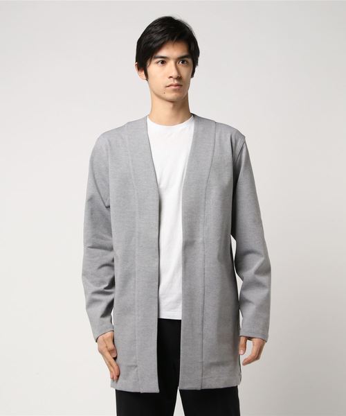 L&HARMONY（エルアンドハーモニー）の「ポンチロングカーディガン（カーディガン/ボレロ・メンズ・ブラック/ネイビー/グレー・LARGE/MEDIUM）」の8枚目の写真