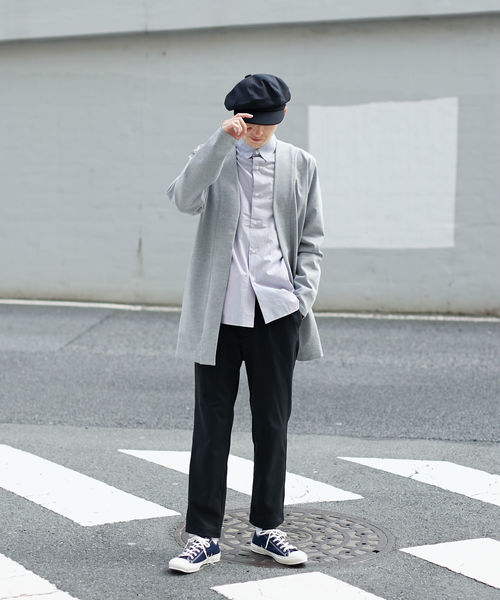 L&HARMONY（エルアンドハーモニー）の「ポンチロングカーディガン（カーディガン/ボレロ・メンズ・ブラック/ネイビー/グレー・LARGE/MEDIUM）」の12枚目の写真