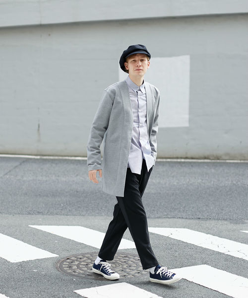 L&HARMONY（エルアンドハーモニー）の「ポンチロングカーディガン（カーディガン/ボレロ・メンズ・ブラック/ネイビー/グレー・LARGE/MEDIUM）」の13枚目の写真