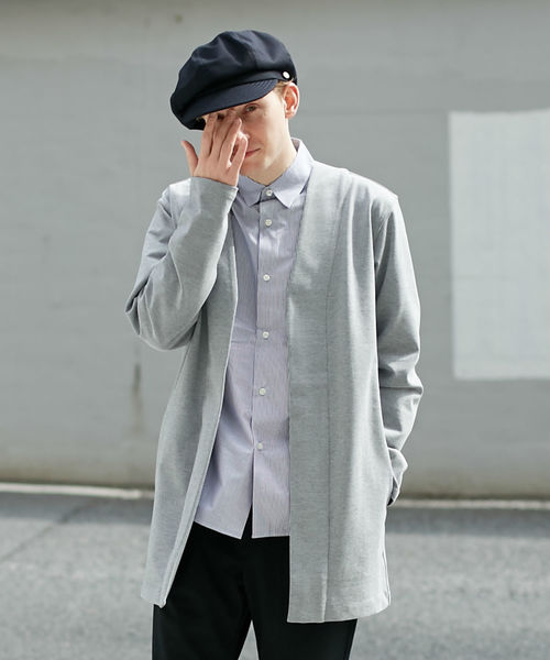 L&HARMONY（エルアンドハーモニー）の「ポンチロングカーディガン（カーディガン/ボレロ・メンズ・ブラック/ネイビー/グレー・LARGE/MEDIUM）」の17枚目の写真