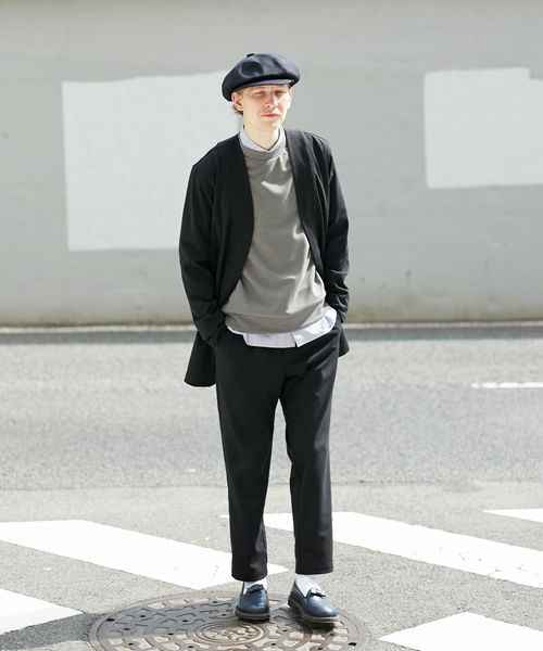 L&HARMONY（エルアンドハーモニー）の「ポンチロングカーディガン（カーディガン/ボレロ・メンズ・ブラック/ネイビー/グレー・LARGE/MEDIUM）」の22枚目の写真