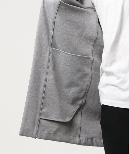 L&HARMONY（エルアンドハーモニー）の「ポンチロングカーディガン（カーディガン/ボレロ・メンズ・ブラック/ネイビー/グレー・LARGE/MEDIUM）」の4枚目の写真