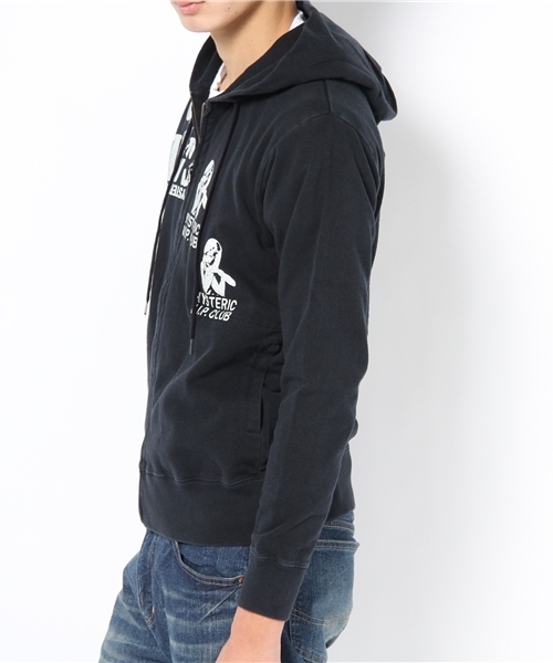 HYSTERIC GLAMOUR（ヒステリックグラマー）の「SCRATCH pt PK（パーカー・メンズ・ホワイト/トップグレー/ブラック・SMALL/MEDIUM/LARGE）」の5枚目の写真