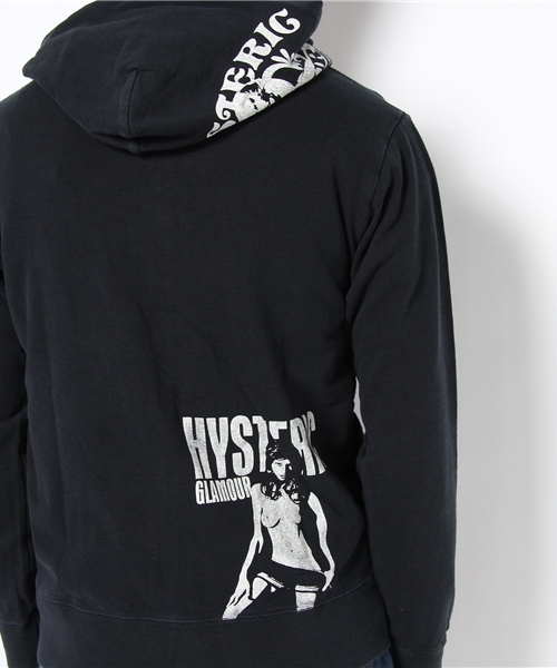 HYSTERIC GLAMOUR（ヒステリックグラマー）の「SCRATCH pt PK（パーカー・メンズ・ホワイト/トップグレー/ブラック・SMALL/MEDIUM/LARGE）」の10枚目の写真