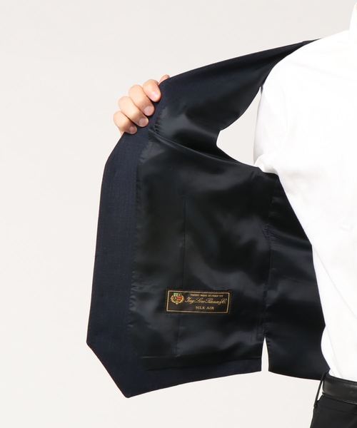 SHIPS（シップス）の「SD: 『LORO PIANA』メランジ ソリッド ベスト(ネイビー)（ベスト・メンズ・ネイビー・LARGE/MEDIUM/SMALL/X-LARGE）」の3枚目の写真