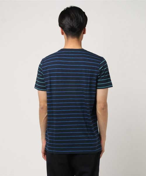 BROOKS BROTHERS（ブルックスブラザーズ）の「Red Fleece コットン スラブジャージー ストライプ ファンTシャツ（Tシャツ/カットソー・メンズ・ネイビー・X-SMALL/LARGE/SMALL/MEDIUM）」の7枚目の写真