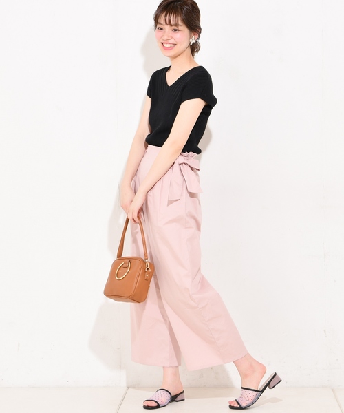 natural couture(ナチュラルクチュール)の「サイドリボンチノパンツ(その他パンツ・レディース・ベージュ/ネイビー/インディゴブルー/ピンク・FREE)」の17枚目の写真