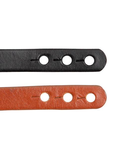 X-girl（エックスガール）の「LEATHER BANGLE（バングル/リストバンド・レディース・ブラック/ブラウン・ONE SIZE）」の6枚目の写真