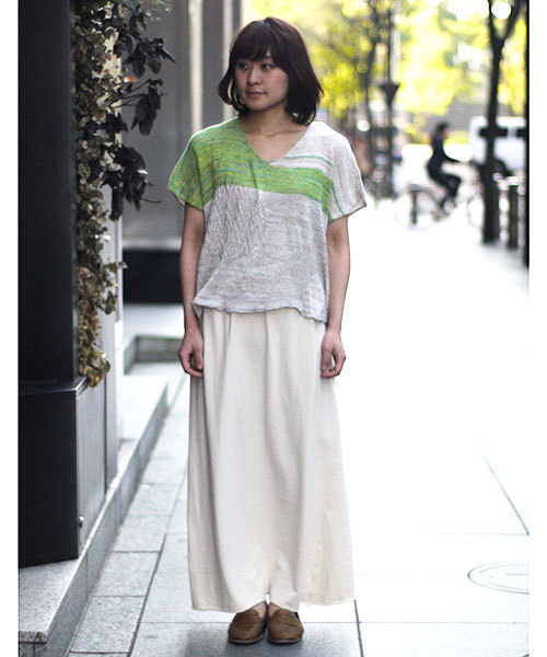LIVETART（リヴェタート）の「tamaki niime/コットンニット (sleeveless)（ニット/セーター・レディース・ベージュ系その他・FREE）」の9枚目の写真