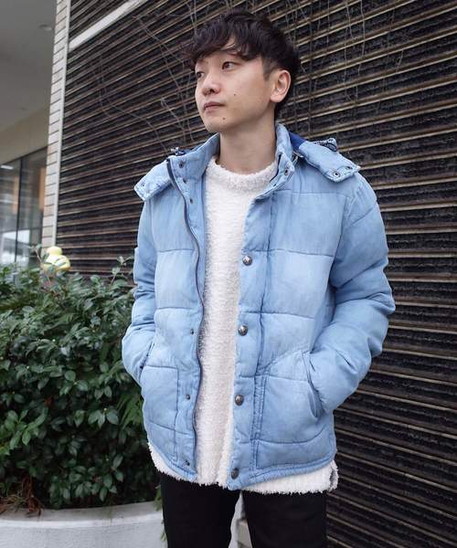 rovtski(ロフトスキー)の「rovtski DENIM 中綿ブルゾン(ダウンジャケット/コート・メンズ・サックスブルー/ケミカルウォッシュ・MEDIUM/LARGE)」の4枚目の写真