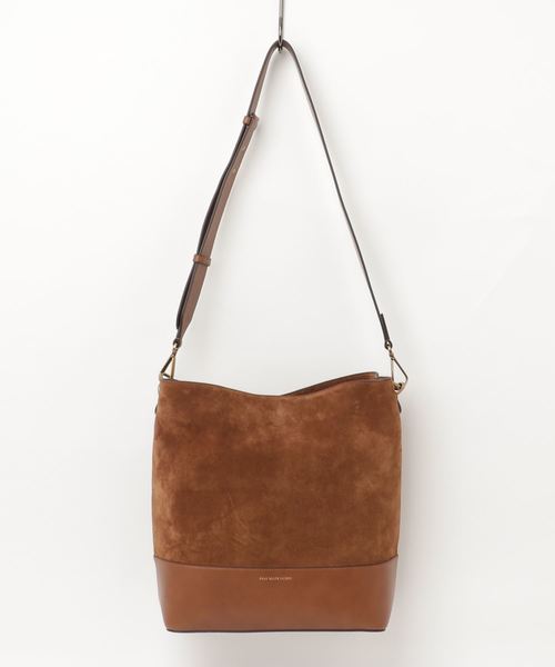 現行 POLO RALPH LAUREN ヌバック レザー ホーボーバッグ 本革 現行 POLO RALPH LAUREN ヌバック レザー ホーボーバッグ 本革