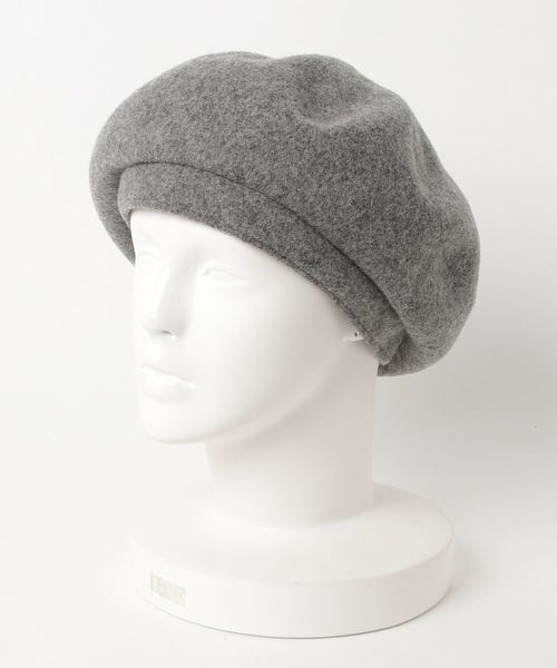 flower（フラワー）の「ラインウールベレー（ハンチング/ベレー帽・レディース・ブラック/ベージュ/ブラウン/グレー/レッド・FREE）」の7枚目の写真