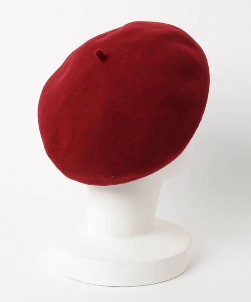 flower（フラワー）の「ラインウールベレー（ハンチング/ベレー帽・レディース・ブラック/ベージュ/ブラウン/グレー/レッド・FREE）」の6枚目の写真