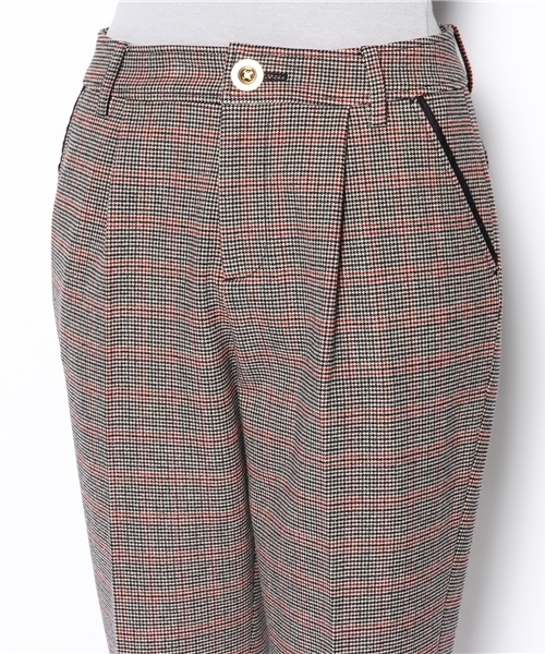 Khaju(カージュ)の「★★Khaju:チェッククロップドパンツ(その他パンツ・レディース・ブラウン/ネイビー/ブラック/グレー・26/27)」の7枚目の写真