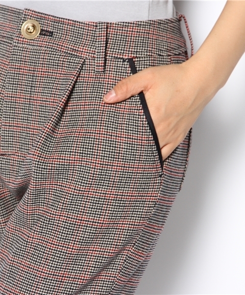 Khaju(カージュ)の「★★Khaju:チェッククロップドパンツ(その他パンツ・レディース・ブラウン/ネイビー/ブラック/グレー・26/27)」の9枚目の写真