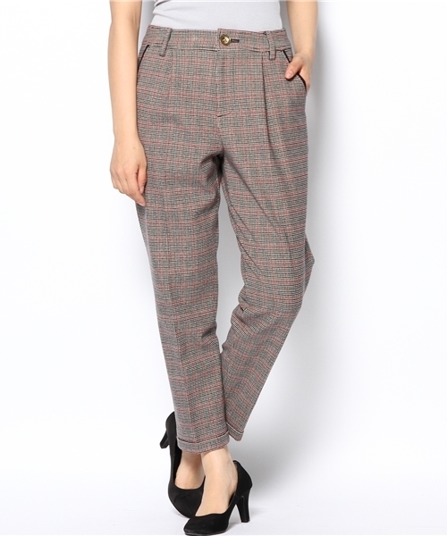 Khaju(カージュ)の「★★Khaju:チェッククロップドパンツ(その他パンツ・レディース・ブラウン/ネイビー/ブラック/グレー・26/27)」の14枚目の写真