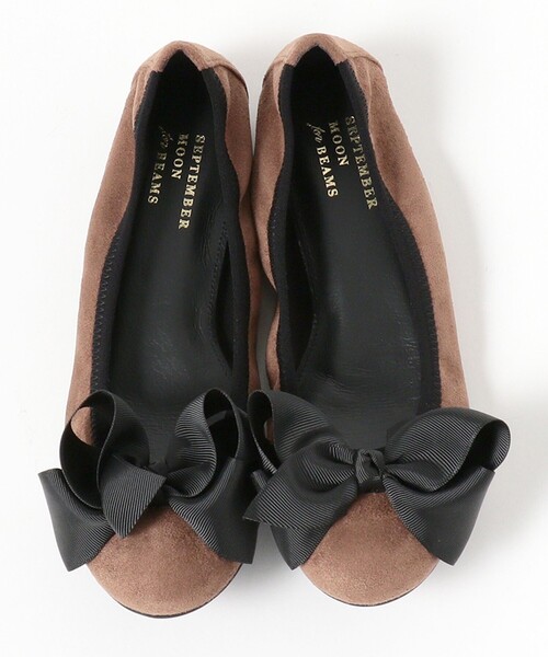 Ray BEAMS（レイビームス）の「【一部予約】SEPTEMBER MOON / リボン バレエシューズ（バレエシューズ・レディース・ブラック/ベージュ/ネイビー・23/22.5/25/25.5/23.5/24/24.5）」の20枚目の写真