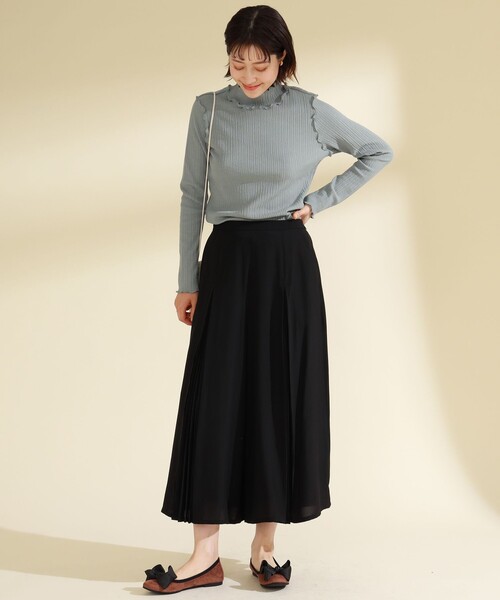 Ray BEAMS（レイビームス）の「【一部予約】SEPTEMBER MOON / リボン バレエシューズ（バレエシューズ・レディース・ブラック/ベージュ/ネイビー・23/22.5/25/25.5/23.5/24/24.5）」の18枚目の写真