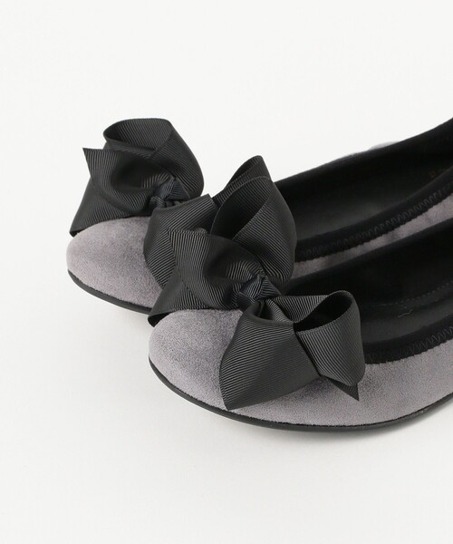 Ray BEAMS（レイビームス）の「【一部予約】SEPTEMBER MOON / リボン バレエシューズ（バレエシューズ・レディース・ブラック/ベージュ/ネイビー・23/22.5/25/25.5/23.5/24/24.5）」の11枚目の写真