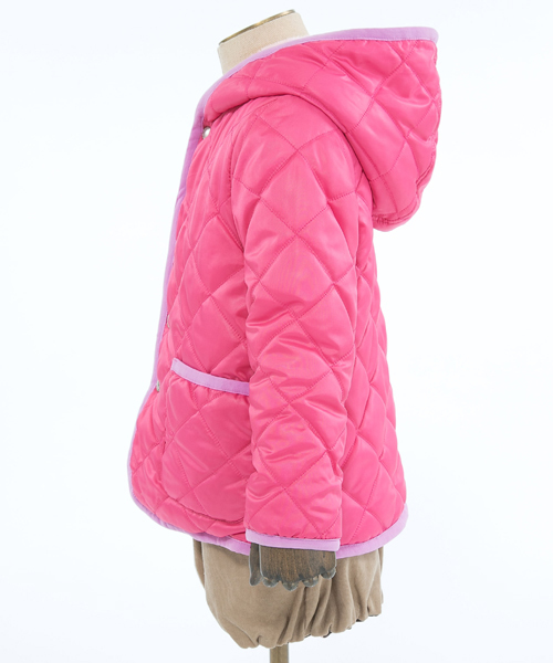 ANY（エニィ）の「【KIDS】ポリエステルシレー加工×裏ボアpt（ブルゾン・キッズ・ブラック系5/カーキ系/ブルー系/ピンク系/オレンジ系・80/90/100/110/120/130）」の14枚目の写真