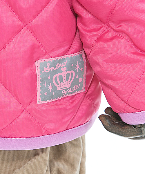 ANY（エニィ）の「【KIDS】ポリエステルシレー加工×裏ボアpt（ブルゾン・キッズ・ブラック系5/カーキ系/ブルー系/ピンク系/オレンジ系・80/90/100/110/120/130）」の13枚目の写真