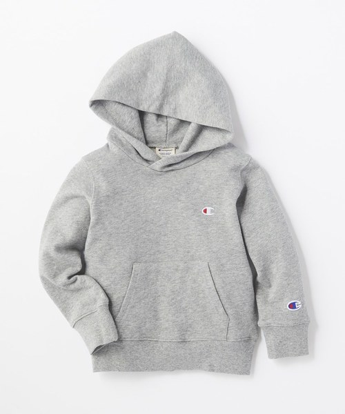 Champion（チャンピオン）の「【Champion】ワンポイントパーカー（パーカー・キッズ・イエロー/グレー/ホワイト/ブラック/ネイビー/レッド・100/120/110/140/130）」の3枚目の写真