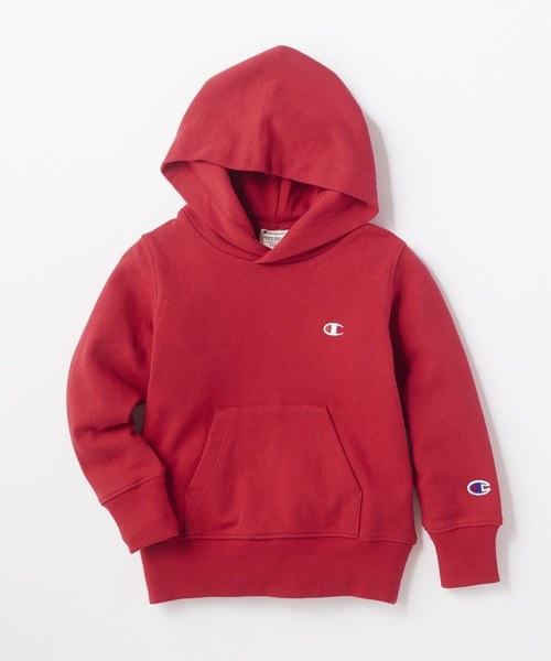 Champion（チャンピオン）の「【Champion】ワンポイントパーカー（パーカー・キッズ・イエロー/グレー/ホワイト/ブラック/ネイビー/レッド・100/120/110/140/130）」の6枚目の写真