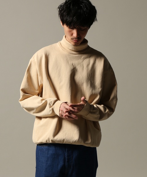 JOURNAL STANDARD（ジャーナルスタンダード）の「LOS ANGELES APPAREL / ロサンゼルスアパレル : Heavy Fleece Turtleneck Sweatshirts #（スウェット・メンズ・ホワイト系その他/カーキ/ブラック系その他/ベージュ/オレンジ・MEDIUM/SMALL/LARGE）」の4枚目の写真