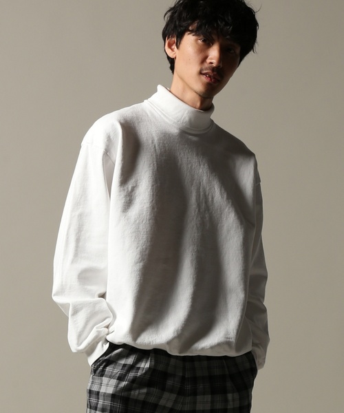 JOURNAL STANDARD（ジャーナルスタンダード）の「LOS ANGELES APPAREL / ロサンゼルスアパレル : Heavy Fleece Turtleneck Sweatshirts #（スウェット・メンズ・ホワイト系その他/カーキ/ブラック系その他/ベージュ/オレンジ・MEDIUM/SMALL/LARGE）」の2枚目の写真