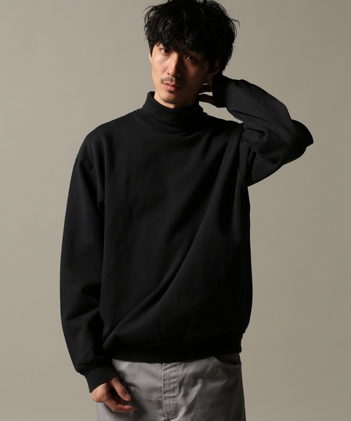 JOURNAL STANDARD（ジャーナルスタンダード）の「LOS ANGELES APPAREL / ロサンゼルスアパレル : Heavy Fleece Turtleneck Sweatshirts #（スウェット・メンズ・ホワイト系その他/カーキ/ブラック系その他/ベージュ/オレンジ・MEDIUM/SMALL/LARGE）」の3枚目の写真