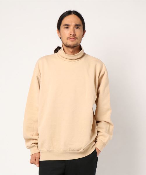 JOURNAL STANDARD（ジャーナルスタンダード）の「LOS ANGELES APPAREL / ロサンゼルスアパレル : Heavy Fleece Turtleneck Sweatshirts #（スウェット・メンズ・ホワイト系その他/カーキ/ブラック系その他/ベージュ/オレンジ・MEDIUM/SMALL/LARGE）」の8枚目の写真