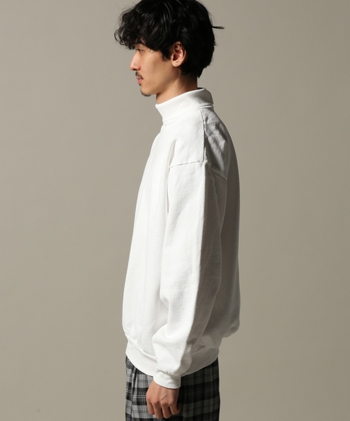 JOURNAL STANDARD（ジャーナルスタンダード）の「LOS ANGELES APPAREL / ロサンゼルスアパレル : Heavy Fleece Turtleneck Sweatshirts #（スウェット・メンズ・ホワイト系その他/カーキ/ブラック系その他/ベージュ/オレンジ・MEDIUM/SMALL/LARGE）」の12枚目の写真