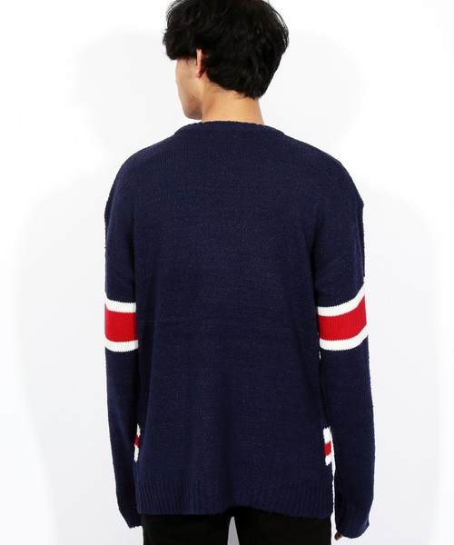 ８(eight)（エイト）の「ニットセーター ユニオンジャック 英国（ニット/セーター・メンズ・ブラック/ネイビー・MEDIUM/LARGE）」の21枚目の写真