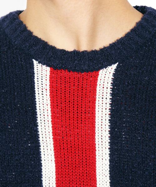 ８(eight)（エイト）の「ニットセーター ユニオンジャック 英国（ニット/セーター・メンズ・ブラック/ネイビー・MEDIUM/LARGE）」の22枚目の写真