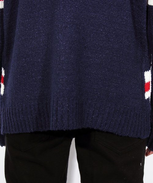 ８(eight)（エイト）の「ニットセーター ユニオンジャック 英国（ニット/セーター・メンズ・ブラック/ネイビー・MEDIUM/LARGE）」の12枚目の写真