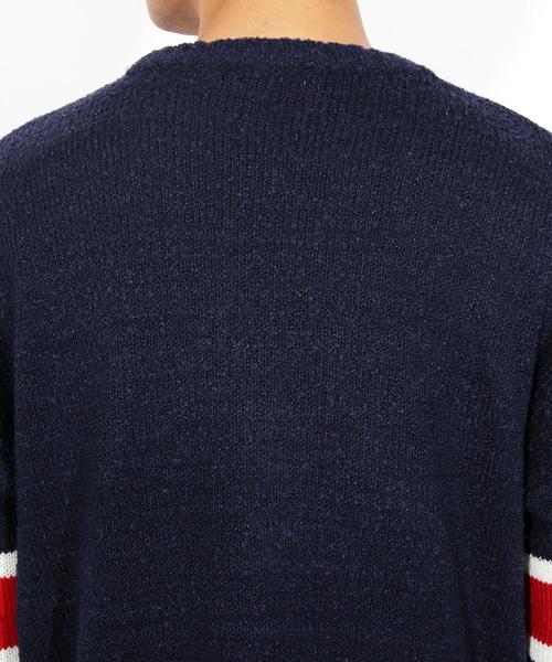 ８(eight)（エイト）の「ニットセーター ユニオンジャック 英国（ニット/セーター・メンズ・ブラック/ネイビー・MEDIUM/LARGE）」の13枚目の写真