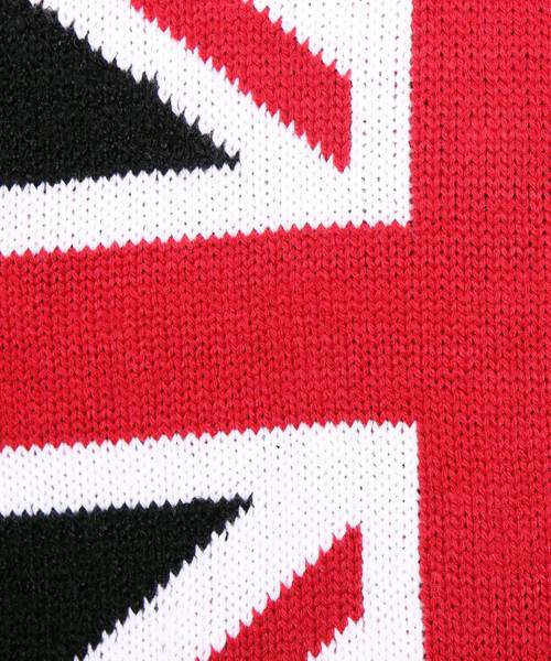 ８(eight)（エイト）の「ニットセーター ユニオンジャック 英国（ニット/セーター・メンズ・ブラック/ネイビー・MEDIUM/LARGE）」の14枚目の写真