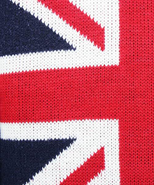 ８(eight)（エイト）の「ニットセーター ユニオンジャック 英国（ニット/セーター・メンズ・ブラック/ネイビー・MEDIUM/LARGE）」の15枚目の写真