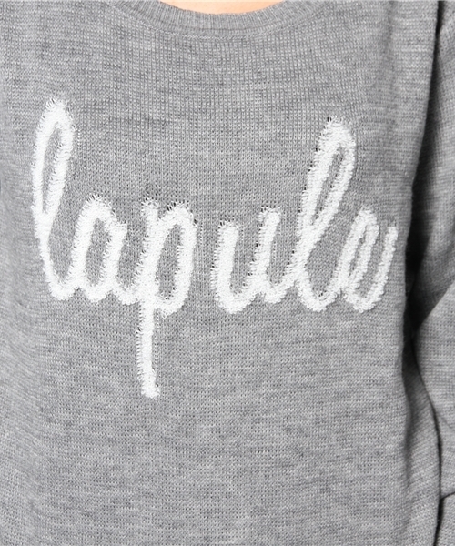laule'a sunny side store(ラウレアサニーサイドストア)の「lapuleロゴニット(ニット/セーター・レディース・オフホワイト/グレー/ネイビー・FREE)」の9枚目の写真