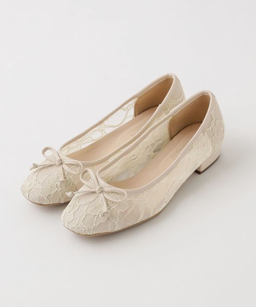 one after another NICE CLAUP(ワンアフターアナザーナイスクラップ)の「レース&レオパードバレエシューズ(バレエシューズ・レディース・アイボリー/モカ/レオパード・SMALL/MEDIUM/LARGE)」の6枚目の写真