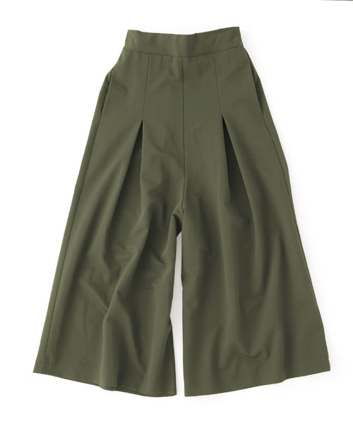 Chaco closet(チャコ クローゼット)の「タック入りウエストゴム ロングガウチョパンツ(その他パンツ・レディース・オリーブ/ベージュ/ブラック/ネイビー・FREE)」の9枚目の写真