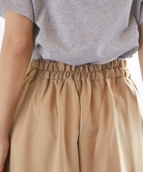 Chaco closet(チャコ クローゼット)の「タック入りウエストゴム ロングガウチョパンツ(その他パンツ・レディース・オリーブ/ベージュ/ブラック/ネイビー・FREE)」の13枚目の写真