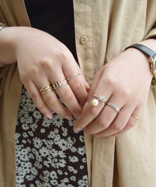 e.m. イーエム　ZOZOTOWN限定 thin フープリング e.m.（イーエム）の「【ZOZOTOWN限定】thin リングS（リング