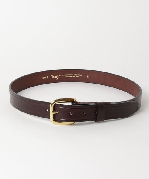 TORY LEATHER(トリーレザー)の「TORY / クリースド レザーベルト <MEN>(ベルト・メンズ・ブラック/ブラウン・32inch/36inch/34inch)」の1枚目の写真
